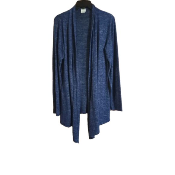 Hello Mello Cardigan Size Medium Blue Open Front Carefree Threads Fly Away - Picture 1 of 3